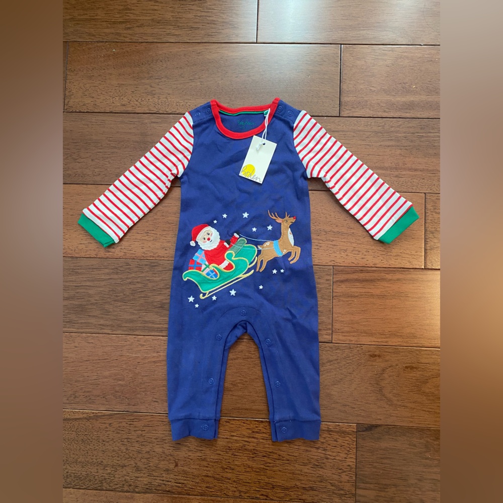 Mini Boden long sleeve romper 3-6m. NWT